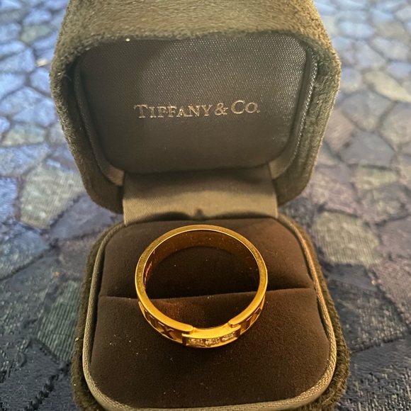 Tiffany & Co Atlas Diamond Ring 18K Rose Gold - Picture 3 of 4